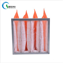 F5 F6 F7 F8 F9 Non Woven Fabric Luminum Frame Pocket Orange Medium Efficiency Bag Filter